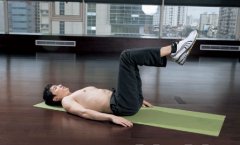 四周腹肌锻炼——体侧曲腿训练